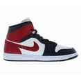 thumbnail image 2 of Women's Air Jordan 1 Mid Sail/Gym Red-Off Noir-White (BQ6472 160) - 9, 2 of 5