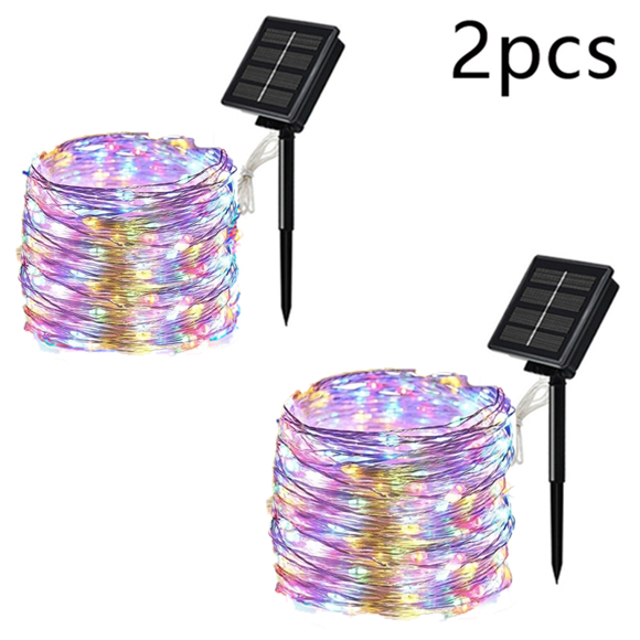 ERNA 7m/22m/32m/42m LED Solar Light Outdoor Garden Fairy String Light Led Twinkle Waterproof Lamp for Christmas Patio Tree Party,A