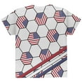 thumbnail image 2 of 4th of July USA World Cup Soccer Ball All Over Youth T Shirt Multi YXL, 2 of 2