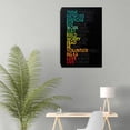 thumbnail image 4 of Motivational Canvas Positive Wall Art Inspirational Office Wall Art Poster Quotes Canvas Artwork Picture Print Framed for Home Living Room Work Place Gym Bedroom Wall Decor - 12" Wx18 H, 4 of 6
