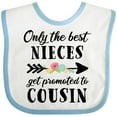 thumbnail image 3 of Inktastic Only the Best Nieces Get Promoted to Cousin Boys or Girls Baby Bib, 3 of 4