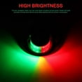 thumbnail image 2 of 2Pcs 12V Navigation Lights LED Zinc Alloy Bow Light Marine Boat LED Red Green Pontoons Sailing Signal Lights, 2 of 10