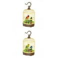 thumbnail image 1 of Paquete de 2 Pájaros En jaula Yotijar Columpio juguete, 1 of 10