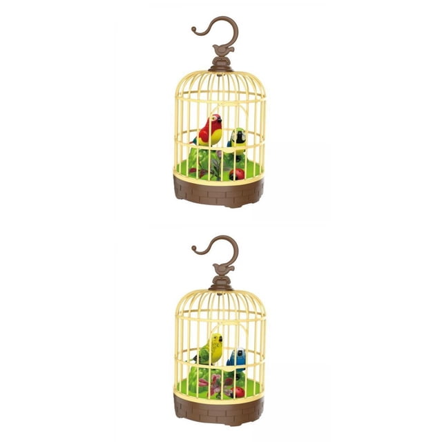 Paquete de 2 Pájaros En jaula Yotijar Columpio juguete