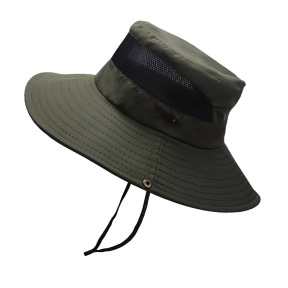 TELOLY Sun Hats for Men Hiking Hat Bucket Hats for Men Fisherman Bucket Sun Mesh Mens Outdoor Hat Foldable Cap Caps Fedora Hats for Women Fishing Hat Boonie Hats Safari Hats Army Green One Size
