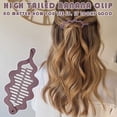 thumbnail image 5 of ONLYEOR Purple Wave Style Vertical Ponytail Clip, Simple Twisting Banana Hair Clips, Hair Accessories for Women, For Daily & Party, 5 of 6