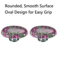 thumbnail image 6 of BE-TOOL 4PCS Natural Crystal Stone Door Knobs Ovale-Shaped Handles Door Handles Drawer Knobs, 6 of 8