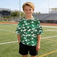 thumbnail image 4 of UQJfacai Girls T Shirts Oversized Short Sleeve Kids Summer Tops Teen Soft Casual Camo Graphic Crewneck Basic Tees 5-15 Years, 4 of 9