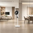 thumbnail image 5 of Standing Fan for Bedroom, 1190CFM Pedestal Fans Oscillating, Adjustable Floor Fan with DC Motor, 23dB Quiet, 12 Speeds, 12H Timer for Home Office- White, 5 of 5
