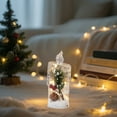 thumbnail image 4 of LED Christmas Candle Lights Luminous Decoration - Simulation Electronic Crystal Candles with Tree/Pine Twig/Berry Ornament Decor for Holiday Ambient Gifts, 4 of 5