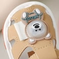 thumbnail image 4 of Linfrsh Baby Boys Girls Sandals Soft Anti-Slip Rubber Sole Summer Outdoor Toddler First Walking Shoes(Khaki,0-6 Months), 4 of 7