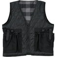 thumbnail image 4 of LVAD HeartMate 2 & 3 Sleeveless Flannel Vest For LVAD Patient - Black Gray Quilted Vest for Men Comfortable LVAD Clothing with Battery Pockets S-4XL, 4 of 7