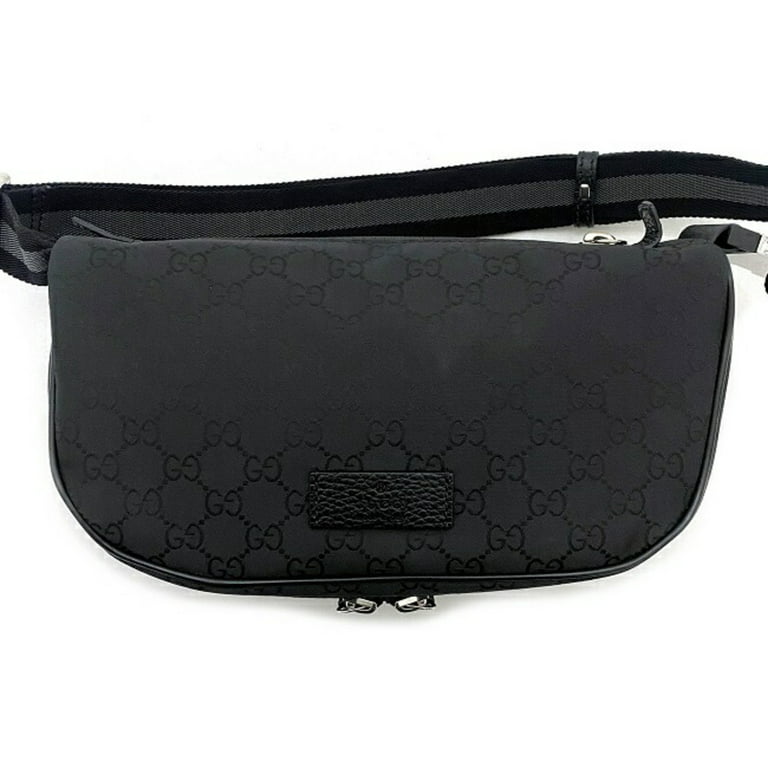 Supreme Shoulder Bag, Fanny Pack Black Real Leather Good