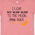thumbnail image 4 of Inktastic I Love My Maw Maw to the Moon and Back Boys or Girls Baby T-Shirt, 4 of 5