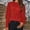 Red, variant on Dasayo Long Sleeve Women's Tops and Blouses Sequin Red Cheeky Solid Vacation Tops Tshirts Shirts for Women L
