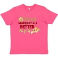 thumbnail image 3 of Inktastic Pizza Makes It All Better Youth T-Shirt, 3 of 5