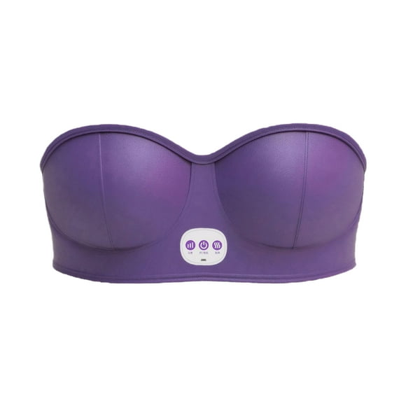 ZheElen Fiber Breast Massager Machine Natural Breast Enlargement Solution Breast Enhancement Breast Enlarger purple Charging model
