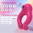 thumbnail image 4 of XBONP Sucking Vibrator Sex Toys with Penis Ring, G-Spot Vibrator for Women Personnal Massager, 4 of 6