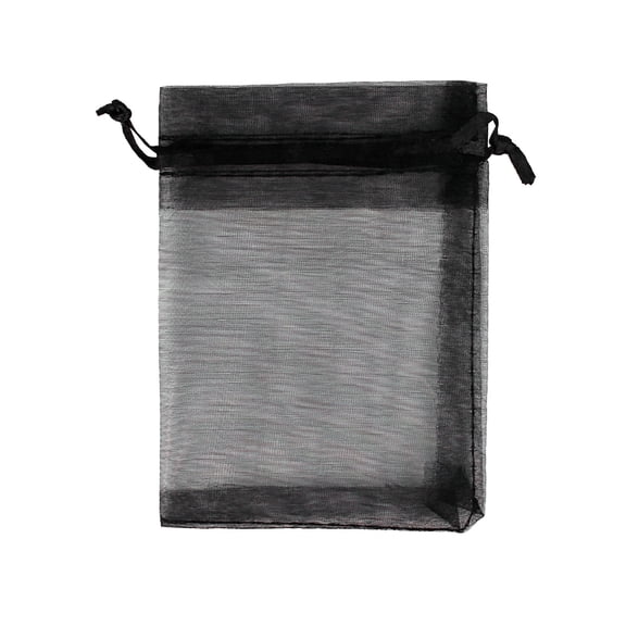 100 Pcs Organza Drawstring Gift Bags, 2.75x3.54 inch Reusable Fine Mesh Bag for Jewelry, Candy, Wedding Favors, Party and Christmas Gift Wrapping, Drawstring Bag Packs Bulk