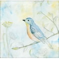 thumbnail image 2 of Schlabach, Sue 26x26 White Modern Wood Framed Museum Art Print Titled - Sketched Songbird II, 2 of 4