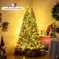 thumbnail image 2 of Costway 6 FT Artificial Christmas Tree with 680 Branch Tips, 700 Warm White LED Lights, 2 of 10