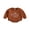 Brown, variant on Bagilaanoe Newborn Baby Girl Boy Oversized Romper Sweatshirt Long Sleeve Bodysuit Letter Print Pullover 6M 12M 18M 24M Infant Casual Tee Tops