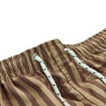 thumbnail image 5 of Sngxgn Men's Casual Shorts Drawstring Summer Beach Stretch Waist Gym Shorts(Coffee,XL), 5 of 9
