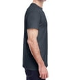 thumbnail image 2 of Jnriver Men's Short Sleeve Lightweight Heavy Cotton T-Shirt Regular-Fit Crewneck Tee for Casual Wear Gym Workout Summer Outfit - Charcoal - 2XL, 2 of 3