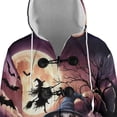 thumbnail image 4 of Spooky Halloween Night Witch Italian Greyhound Glowing Pumpkins All Over Print 3D Hooded Duffle Toggle Coat Greyhound Dog Lover - 12015, 4 of 6