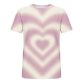 thumbnail image 5 of EchfiProm Womens Shirts Tie Dye Heart Graphic Tee Valentine Day Short Sleeve Summer Cute Tops for Women Valentine, 5 of 5