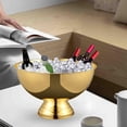 thumbnail image 1 of Cubo de hielo para bañera de refrigeración, recipiente para champán ligero multifuncional, cubo enfriador de bebidas para cócteles, Picnics, clubes, r Dorado Macarena Cubeta de hielo, 1 of 8