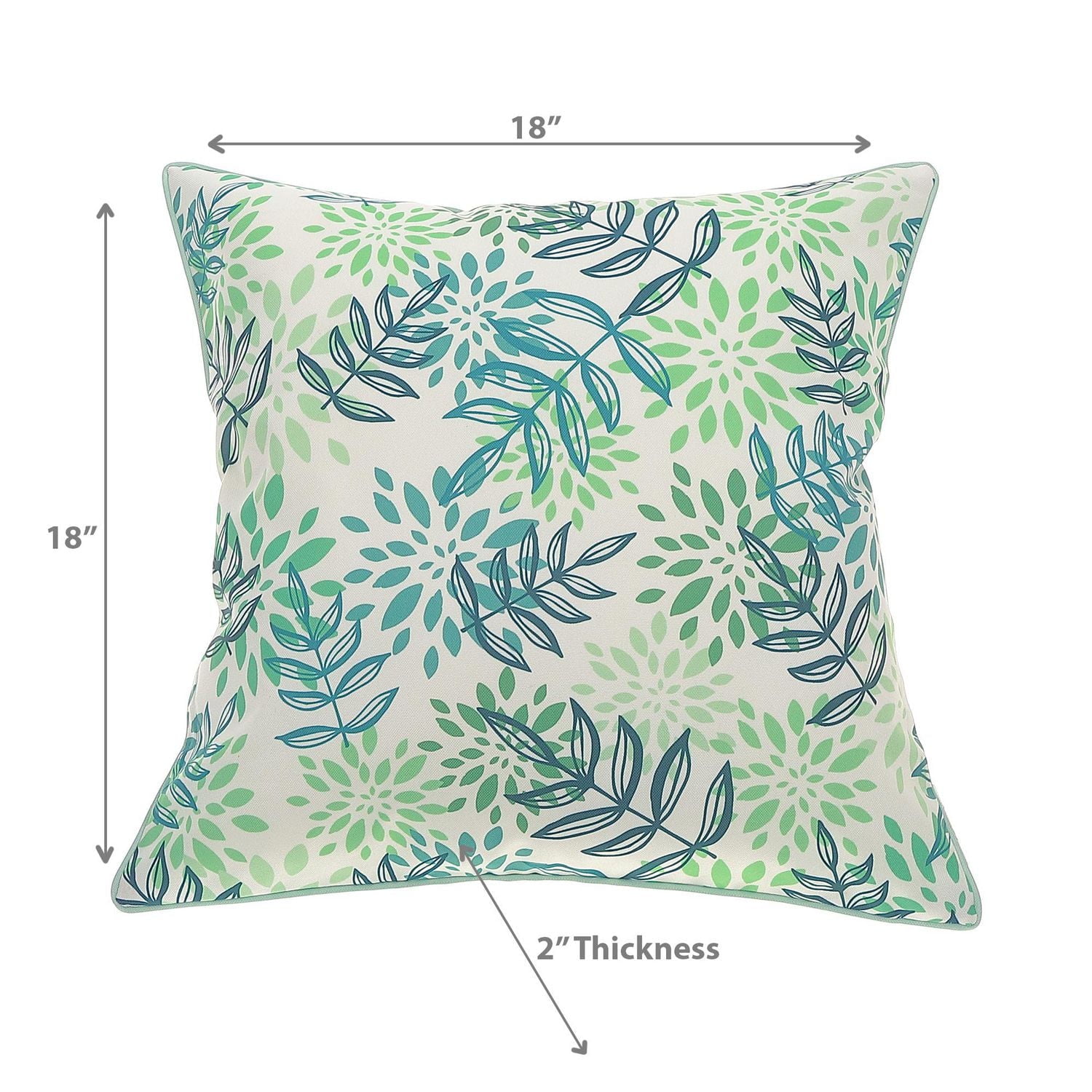 Le Coussin Imperméable Extérieur Avril Laisse 18 X 18 - Ensemble De 2