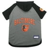 Pets First MLB Baltimore Orioles Hoodie Tee Shirt for Dogs and Cats, Warm and Comfort - Extra Small