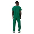 thumbnail image 2 of Adar Addition Go-Basic Scrub Set For Men - Classic V-Neck Scrub Top & Cargo Scrub Pants - A9300 - Hunter Green - M, 2 of 7
