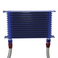 thumbnail image 4 of Enfriador de aceite de motor de transmisión de coche de 13 filas AN10 Higoodz conjunto de radiador de refrigeración universal azul, 4 of 7