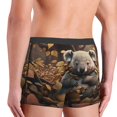 thumbnail image 3 of Uemuo Cute Fallen Leaf Koala Pattern Men's Boxer Briefs,Trunk Anti-Chafing,Comfortable, Durable, and Stylish Underwear-Small, 3 of 9