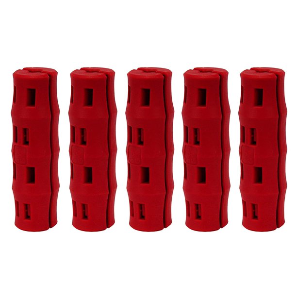 Bucket Handle Replacement Grip, Ergonomic, Oversized, Red, 5 Pack, 2