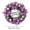 thumbnail image 4 of putnchl Christmas Decoration Wreath Window Door Hanging Christmas Wreath, 4 of 4
