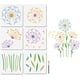 thumbnail image 1 of Juego de 6 plantillas grandes de diente de león estilo empalme para pintar semillas de diente de león (30 x 30 cm). Plantillas para manualidades con hojas, cercas y pincel., 1 of 8