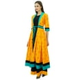 thumbnail image 4 of Bimba 2 Pcs Designer Flaired Dress With Tie Knot Jacket Kurta Designer Kurti, 4 of 9