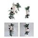thumbnail image 5 of 2 piezas de arco de flores, guirnalda floral de rosas, arco de flores colgantes rosa champán, 5 of 9