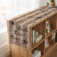 thumbnail image 6 of Table Runners 70 Inches Long Dress Scarves, Farmhouse Star Brown Farmhouse Coffee/Dining/Kitchen Table Decor, Holiday Table Runner, Retro Branches Berry Wooden Grain 13x70 Inch, 6 of 9