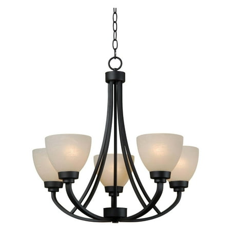 Kenroy Home Dynasty 5-Light Chandelier, Burnished Bronze
