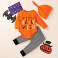 thumbnail image 4 of XIYNBAOK Newborn Halloween Outfit Girl 70s Outfit Outfits for Boys 80s Outfit for Kids Baby Newborn Clothes Boy 3t Clothes 9 Month Baby Boy Clothes, Orange 12-18 Months, 4 of 9