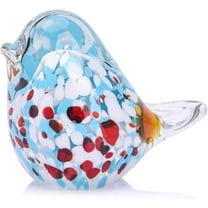 WYZCTTD 1PCS Blue Bird Glass Figurines Crystal Birds, Animal Figurines, Blown Glass Art Decor, Home Entryway Decor