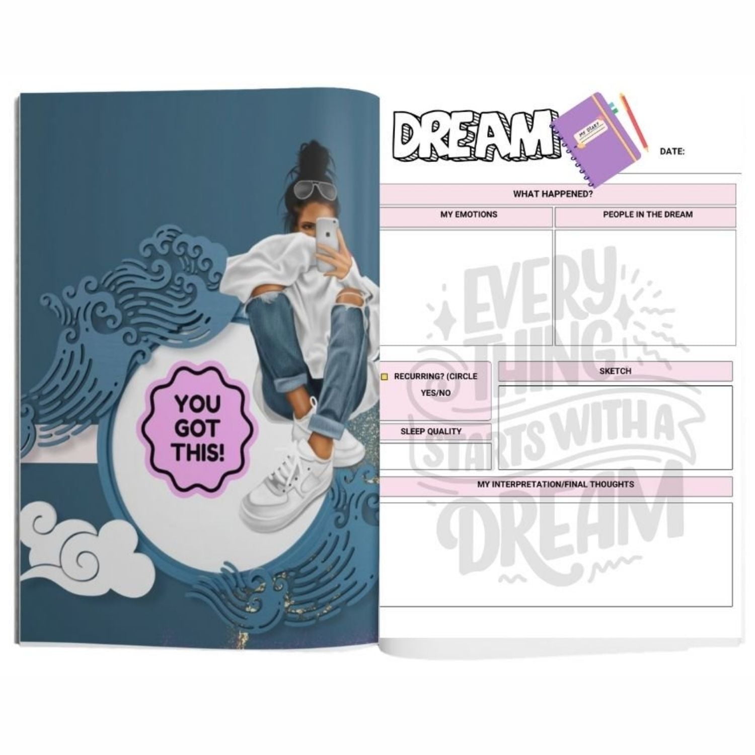 She's so E.P.I.C. Journal - You Got This, Motivational Diary for Women, Mindfulness and Goal Setting