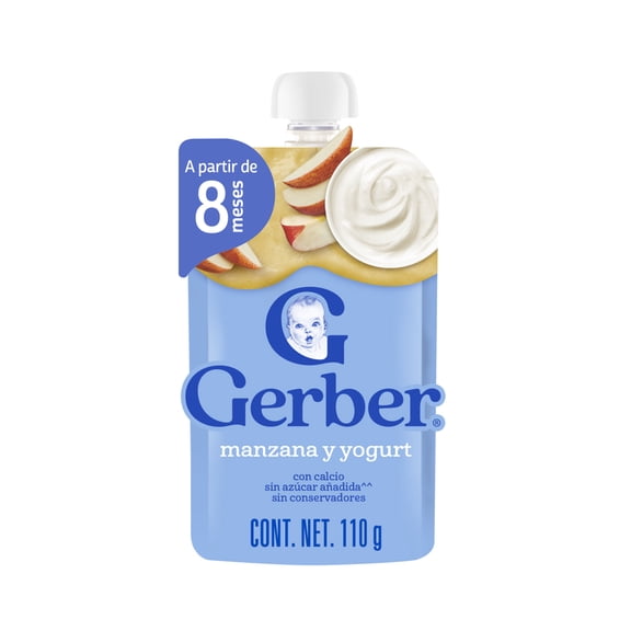 Alimento para niños Gerber junior manzana y yogurt 110 g