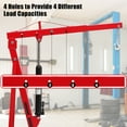 thumbnail image 7 of 2 Ton Engine Hoist - 4400 lb Folding Shop Crane with Telescopic Boom & Hydraulic Lift, 6 Swivel Casters for Garage and Workshop, 7 of 7