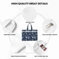 thumbnail image 5 of Kdxio Sailing Cruises Nautical File Tote Document Bag Business Briefcase Bag Document Organizer Tote Briefcase for Letter A4 Files Business Teacher Office Bag, 5 of 8