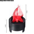 thumbnail image 1 of 3D Fake Flame Lamp Electric Campfire Artificial Flickering Flame Table Lamp Fake Fire Light Party Flame Stage Effect Light Decor, 1 of 6